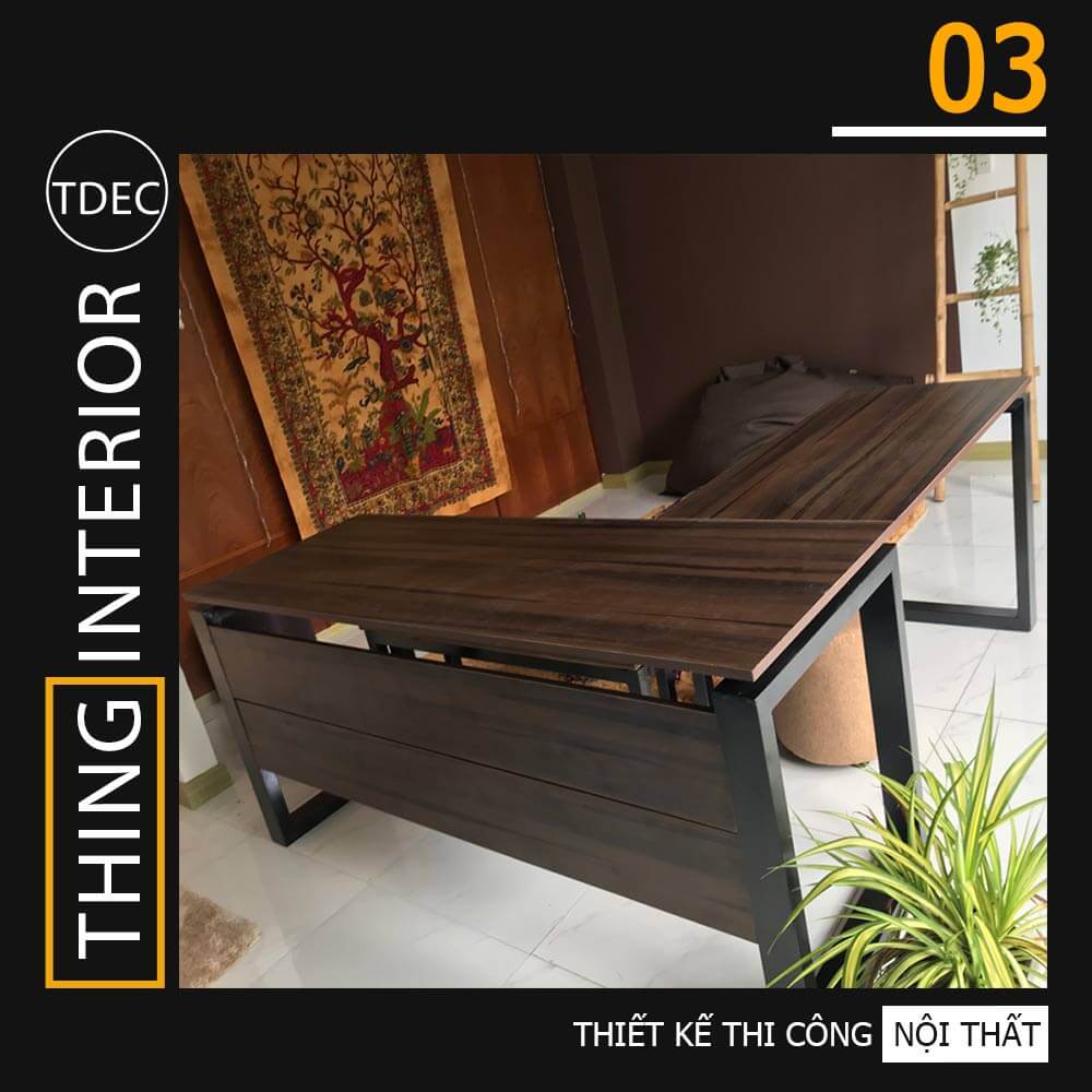 bàn làm việc chữ L