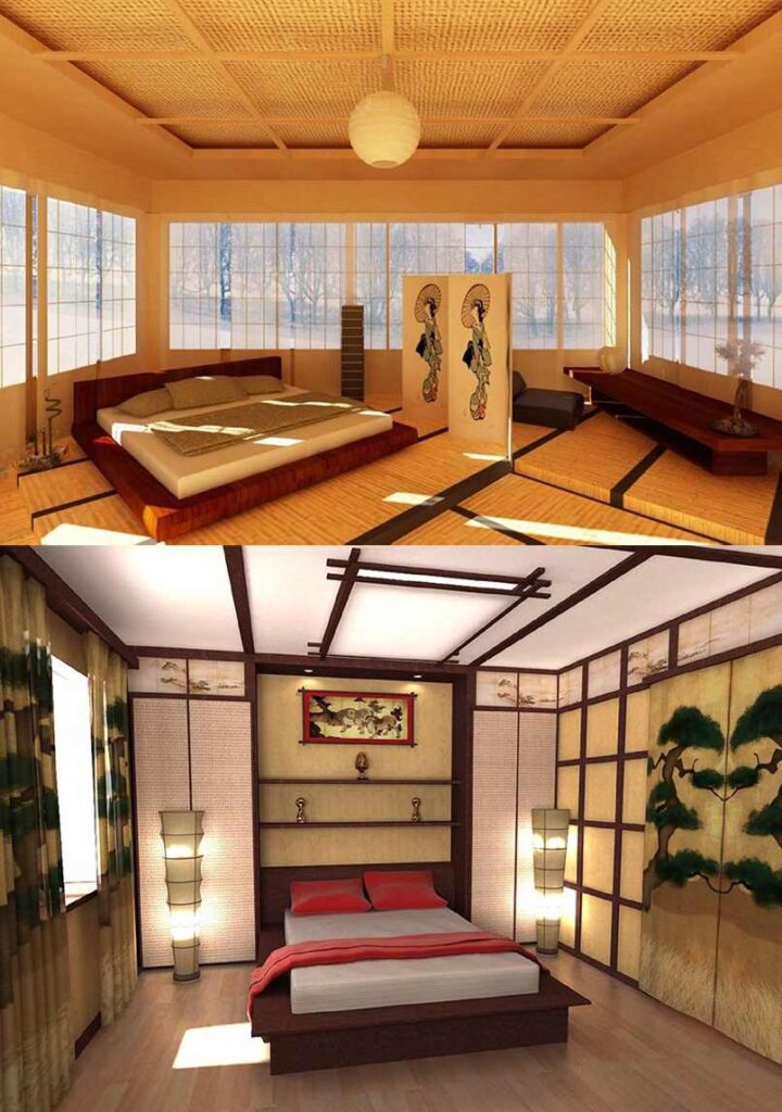 Gợi ý thiết kế phòng ngủ Nhật Bản: Hãy trang trí và tạo ra không gian ngủ của bạn với phong cách đặc trưng của Nhật Bản - tinh tế, hiện đại và thanh lịch. Tận dụng những cách bài trí đơn giản với những đường nét tối giản, bạn sẽ có thể tạo ra một không gian sống đầy sức sống, giúp bạn thư giãn và nghỉ ngơi thoải mái.