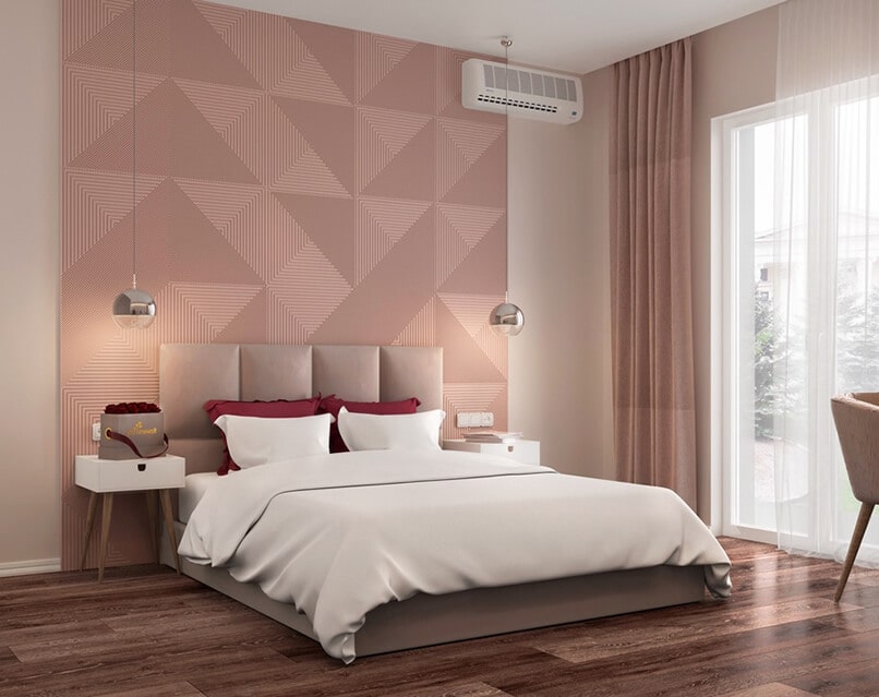 phòng ngủ màu tím hồng (2)
