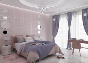 phòng ngủ màu tím hồng (7)