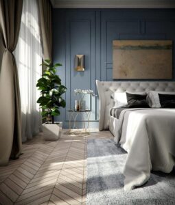 sơn phòng ngủ màu xanh da trời (1)