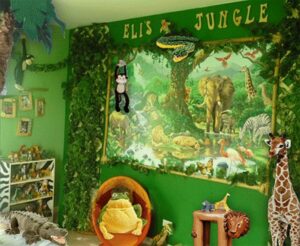 phòng ngủ trẻ em chủ đề rừng nhiệt đới (5)