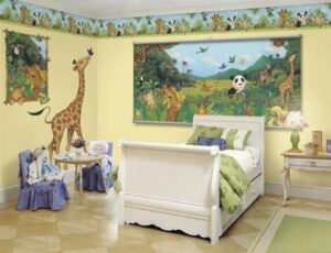 phòng ngủ trẻ em phong cách rừng rậm (6)