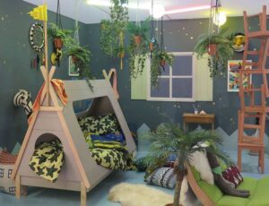 phòng ngủ trẻ em phong cách rừng rậm (9)