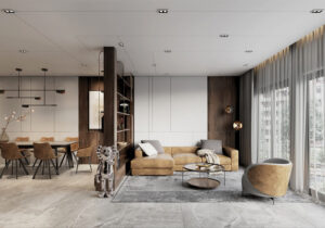 thiết kế trần thạch cao phẳng phòng khách (6)