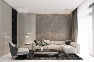 thiết kế trần thạch cao phẳng phòng khách (7)