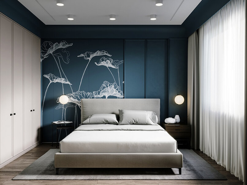 Vẽ tranh tường 3D cho phòng khách phòng ngủ