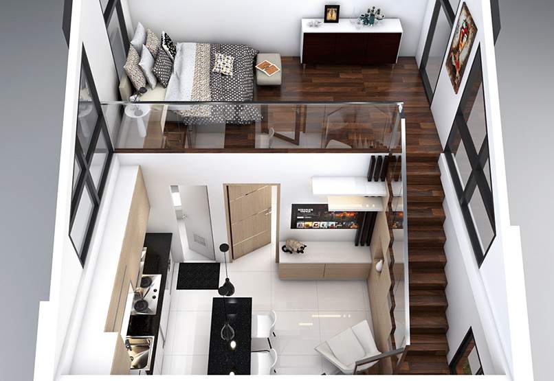 Thiết kế chung cư mini 7 tầng hiện đại và tiện nghi