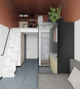 thiết kế gác lửng trong căn hộ chung cư đẹp (7)