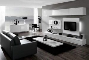 thiết kế phòng khách màu tối đẹp (2)