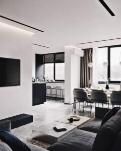 thiết kế phòng khách màu tối đẹp (3)