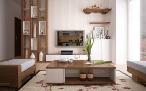 trang trí phòng khách bằng gỗ tự nhiên (1)