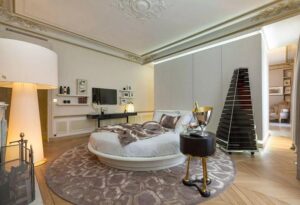giường tròn trong thiết kế nội thất phòng ngủ (6)