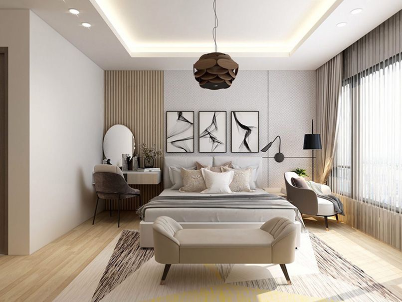 10 Mẫu thiết kế phòng ngủ hình chữ L đẹp nhất năm 2023