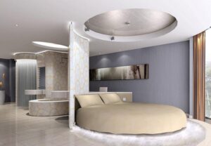 thiết kế giường tròn trong nội thất (4)