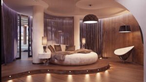 thiết kế giường tròn trong nội thất (8)