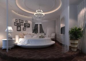 thiết kế giường tròn trong nội thất (9)