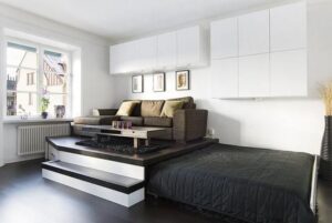 cải tạo phòng khách thành phòng ngủ đơn giản (7)