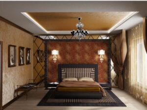 phòng ngủ màu nâu nhạt mộc mạc (5)