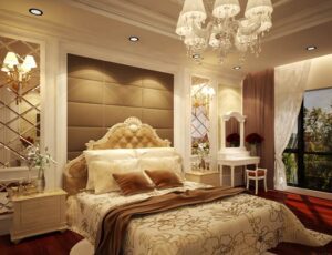 thiết kế phòng ngủ màu nâu nhạt (3)