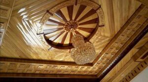 ý tưởng trần gỗ tân cổ điển (4)