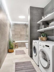 ý tưởng thiết kế phòng giặt đồ đẹp, tiện nghi (5)