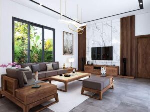 ý tưởng thiết kế vách tivi phòng khách (2)