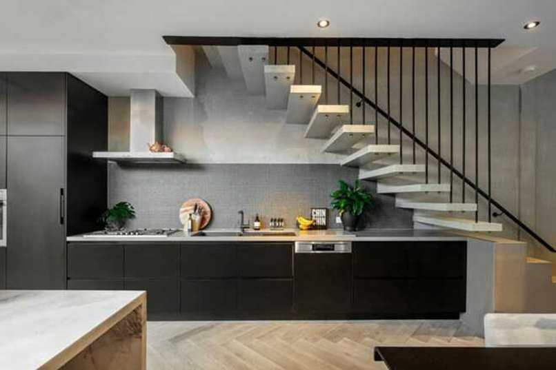 thiết kế cầu thang ở phòng bếp đúng phong thủy (2)