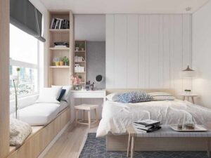 thiết kế phòng ngủ thông minh đơn giản, độc đáo (7)