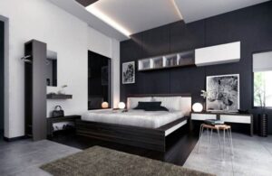 phòng ngủ tông xám trắng đẹp (1)