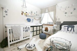 thiết kế phòng ngủ chung cho bố mẹ và con (8)