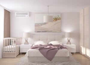ý tưởng thiết kế phòng ngủ chung cho bố mẹ và con (3)