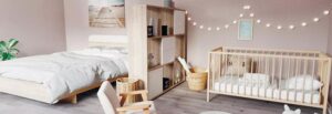 ý tưởng thiết kế phòng ngủ chung cho bố mẹ và con (4)