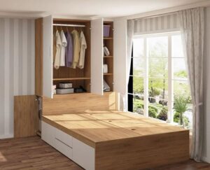 giường thông minh kết hợp tủ quần áo (4)