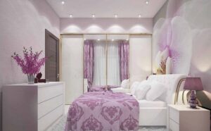 phòng ngủ màu tím đẹp, độc đáo (2)