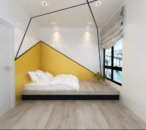 phòng ngủ màu vàng ấm áp (2)