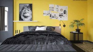 phòng ngủ màu vàng ấm áp (8)