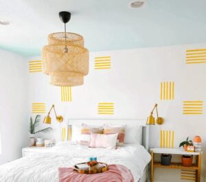 phòng ngủ màu vàng sáng tạo (2)