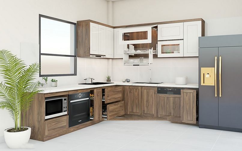 thiết kế nội thất phòng bếp hiện đại (3)