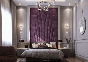 thiết kế phòng ngủ màu tím (3)