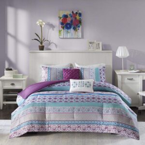 thiết kế phòng ngủ màu tím nữ tính (1)