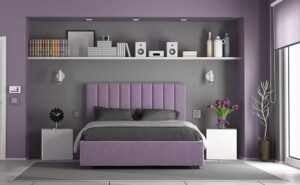 thiết kế phòng ngủ màu tím nữ tính (8)