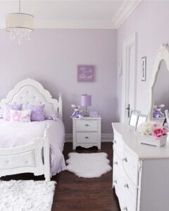 thiết kế phòng ngủ màu tím xinh đẹp, nữ tính (3)