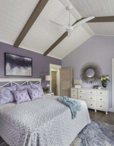 thiết kế phòng ngủ màu tím xinh đẹp, nữ tính (5)