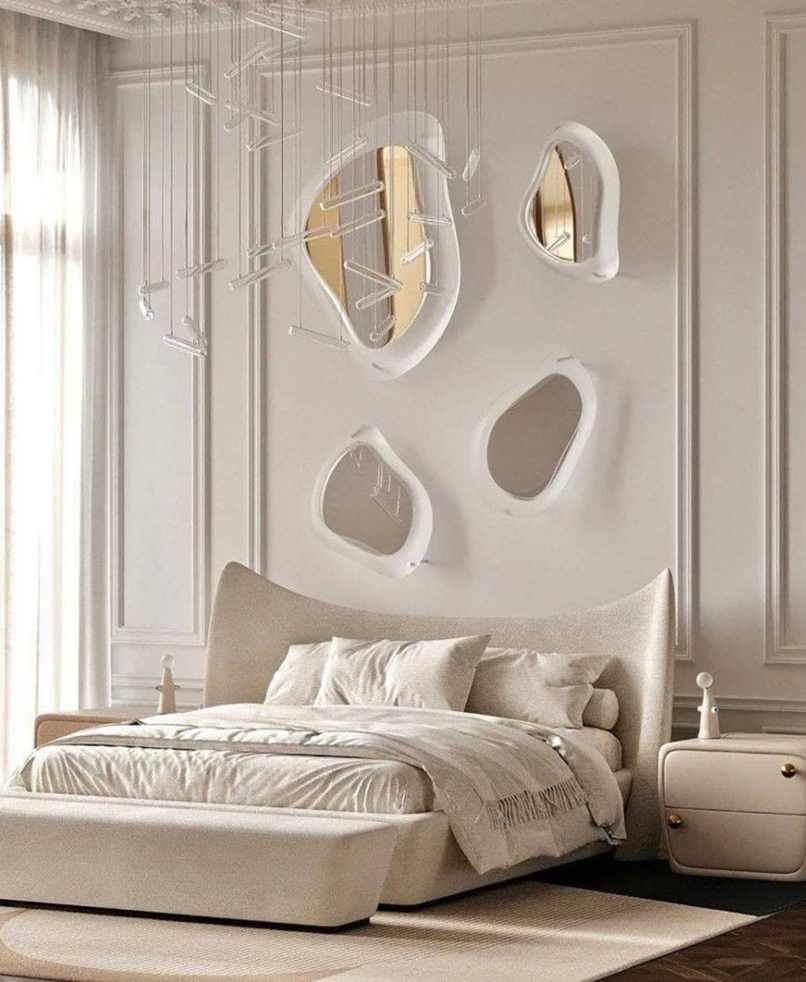 thiết kế phòng ngủ màu trắng sữa (2)