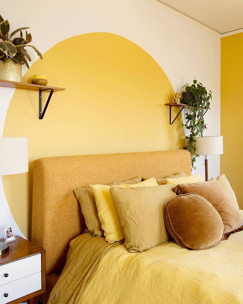 thiết kế phòng ngủ màu vàng (3)