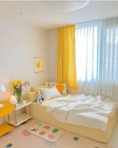 thiết kế phòng ngủ màu vàng (9)