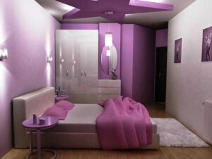 ý tưởng thiết kế phòng ngủ màu tím (4)