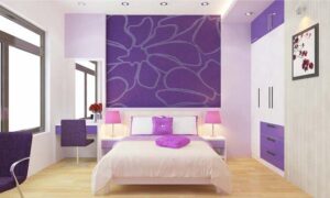 ý tưởng thiết kế phòng ngủ màu tím (6)