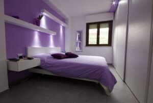 ý tưởng thiết kế phòng ngủ màu tím (8)